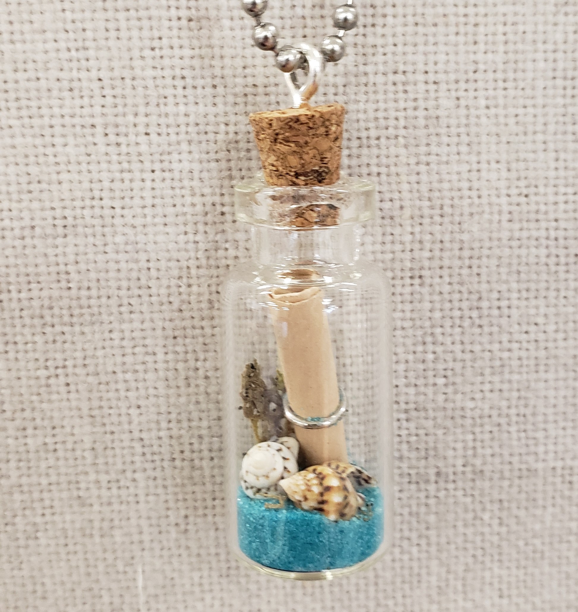 Adult Teen Craft to Go Message in a Bottle Necklace Grace A. Dow Memorial Library